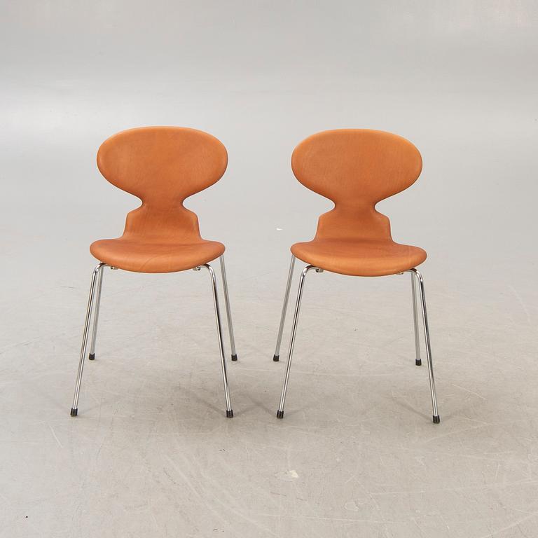 Arne Jacobsen, stolar, 6 st, "Myran", Fritz Hansen, Danmark.