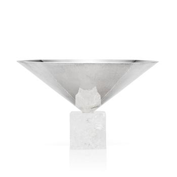 247. Wolfgang Gessl, a sterling silver and qvartz bowl, Ateljé Wolfgang Gessl, Stockholm 2009.