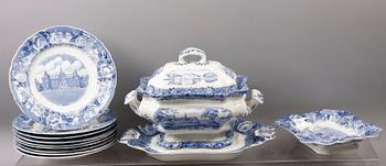 MATSERVISDELAR, 17 delar, porslin, "Skåne", Rörstrand.