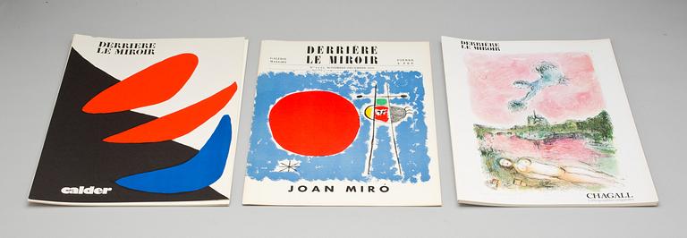 TIDSKRIFTER, 15 st, "Derriere le Miroir". Innehållande litografier.