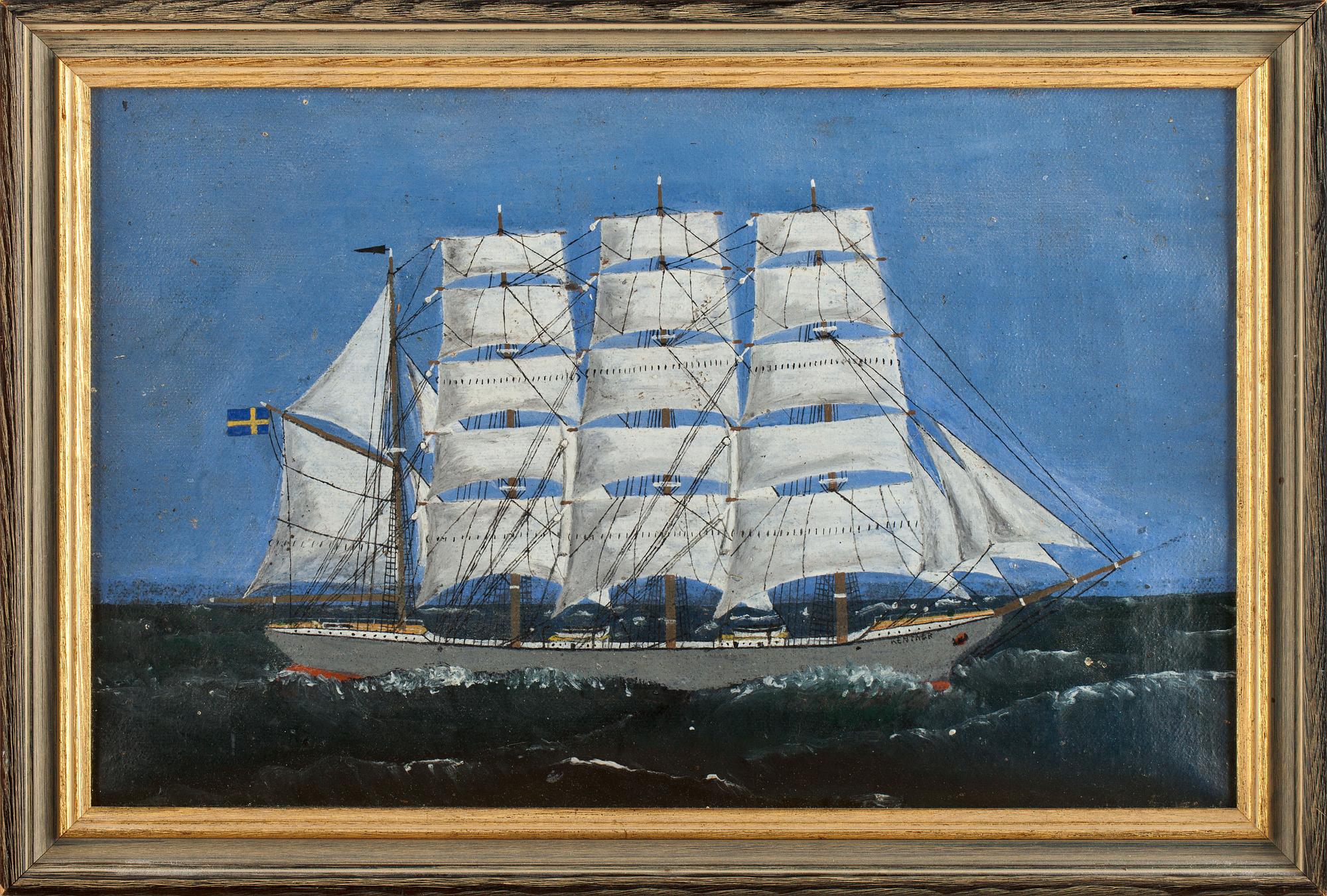 OKÄND KONSTNÄR, 3 st, olja på duk.