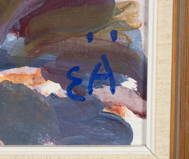 Erling Ärlingsson, oil on paper-panel, signed.