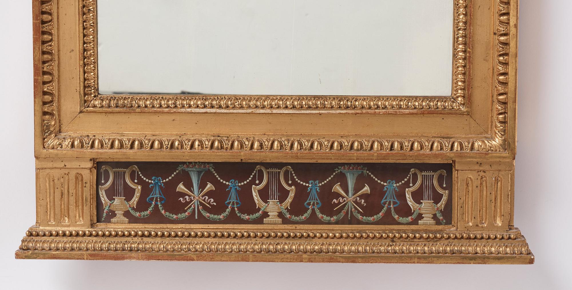 Spegel, Stockholmsarbete ca år 1800, Sengustaviansk.