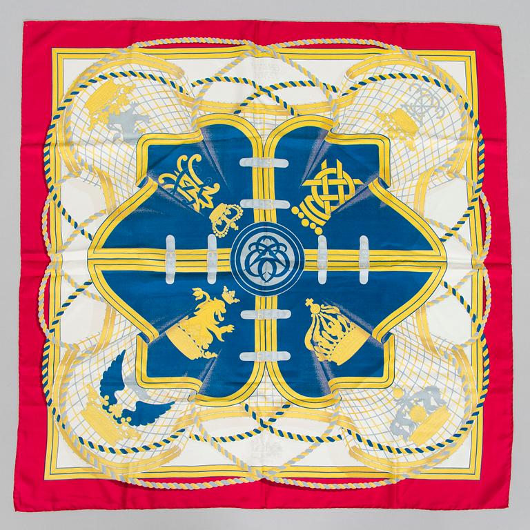 Hermès, a 'Grande Tenue' silk scarf.