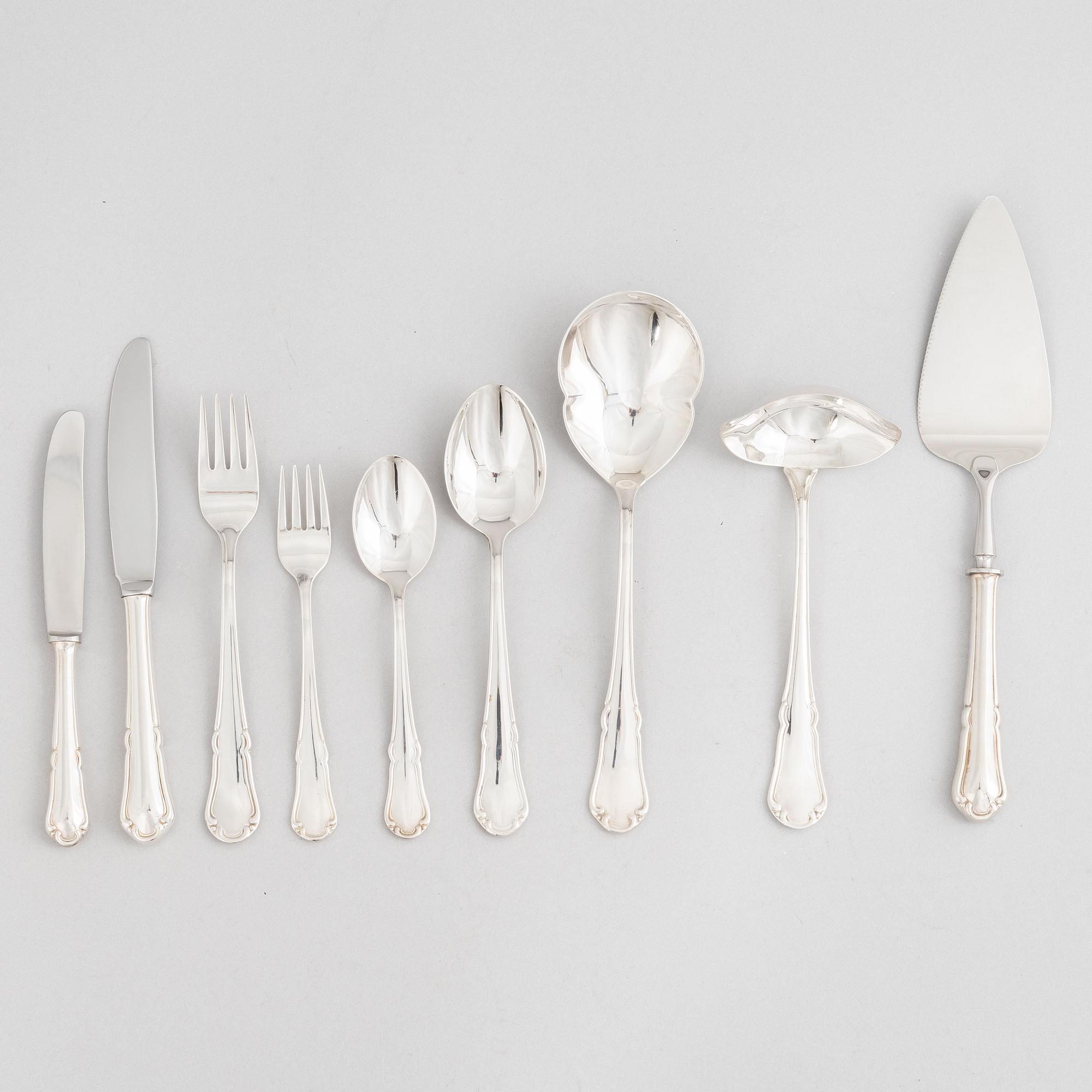 A 73-piece Swedish silver cutlery, model  'Rådhus', including MEMA, Lidköping 1992.