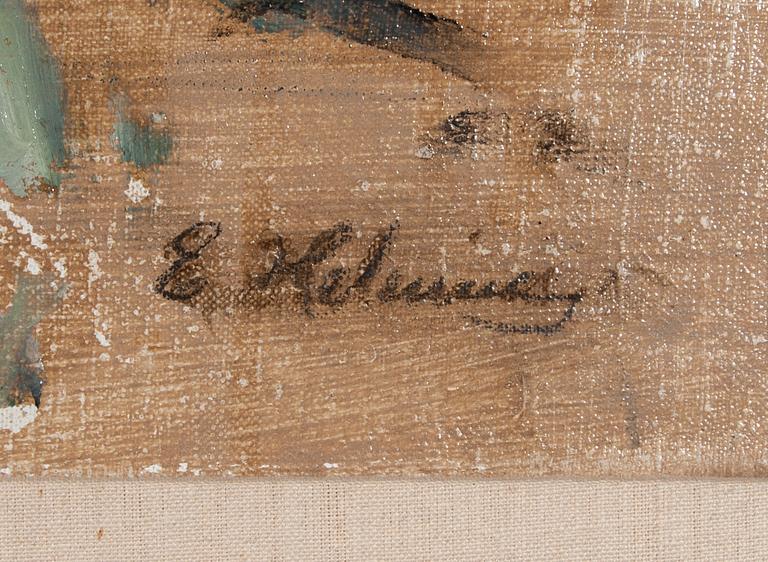 ESTER HELENIUS, olja på duk, signerad.