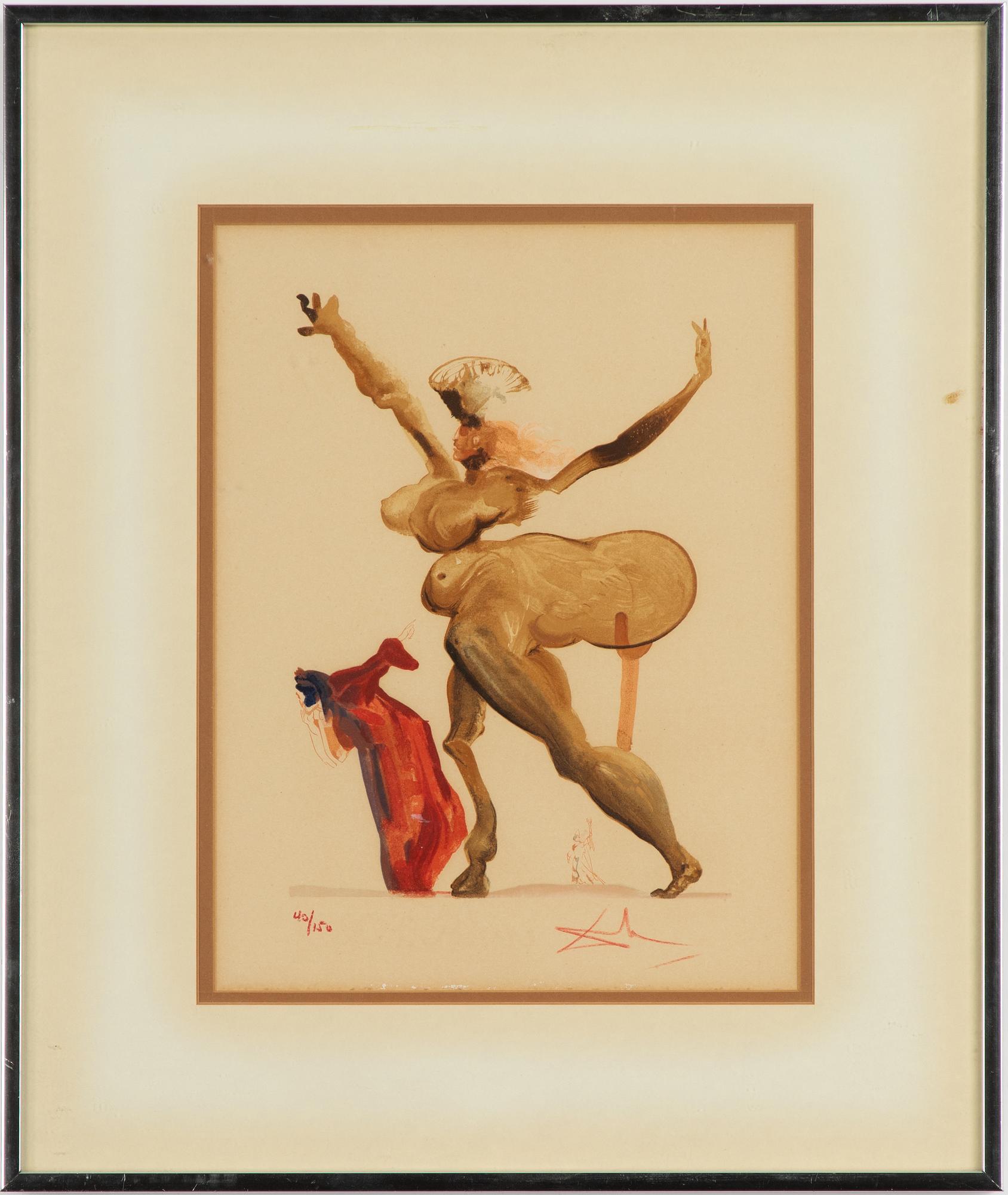 Salvador Dalí, 'The Treacherous to their Hosts' from 'The Divine Comedy'.