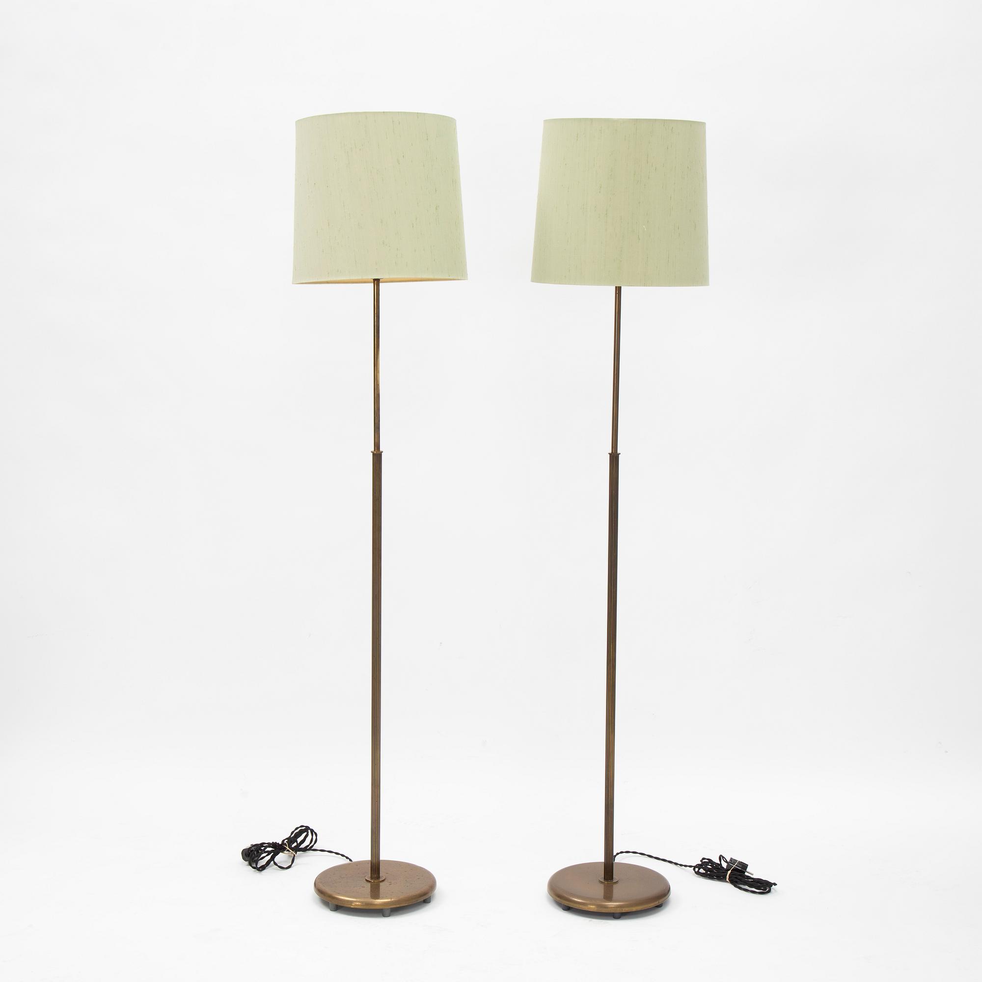 Harald Notini, a pair floor lamps, model "15695", Arvid Böhlmarks Lampfabrik, 1950s-60s.