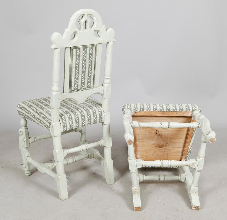 STOLAR, 1 par, barock, 1700-tal.