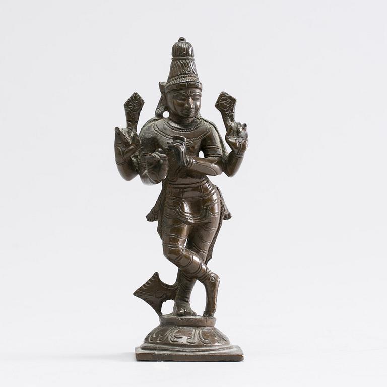 SKULPTUR, brons. Nepal/Indien, 1900-tal.