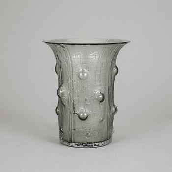 VAS, glas, ur "Finlandia"-serien, Timo Sarpaneva, Iittala. Signerad och otydligt numrerad.