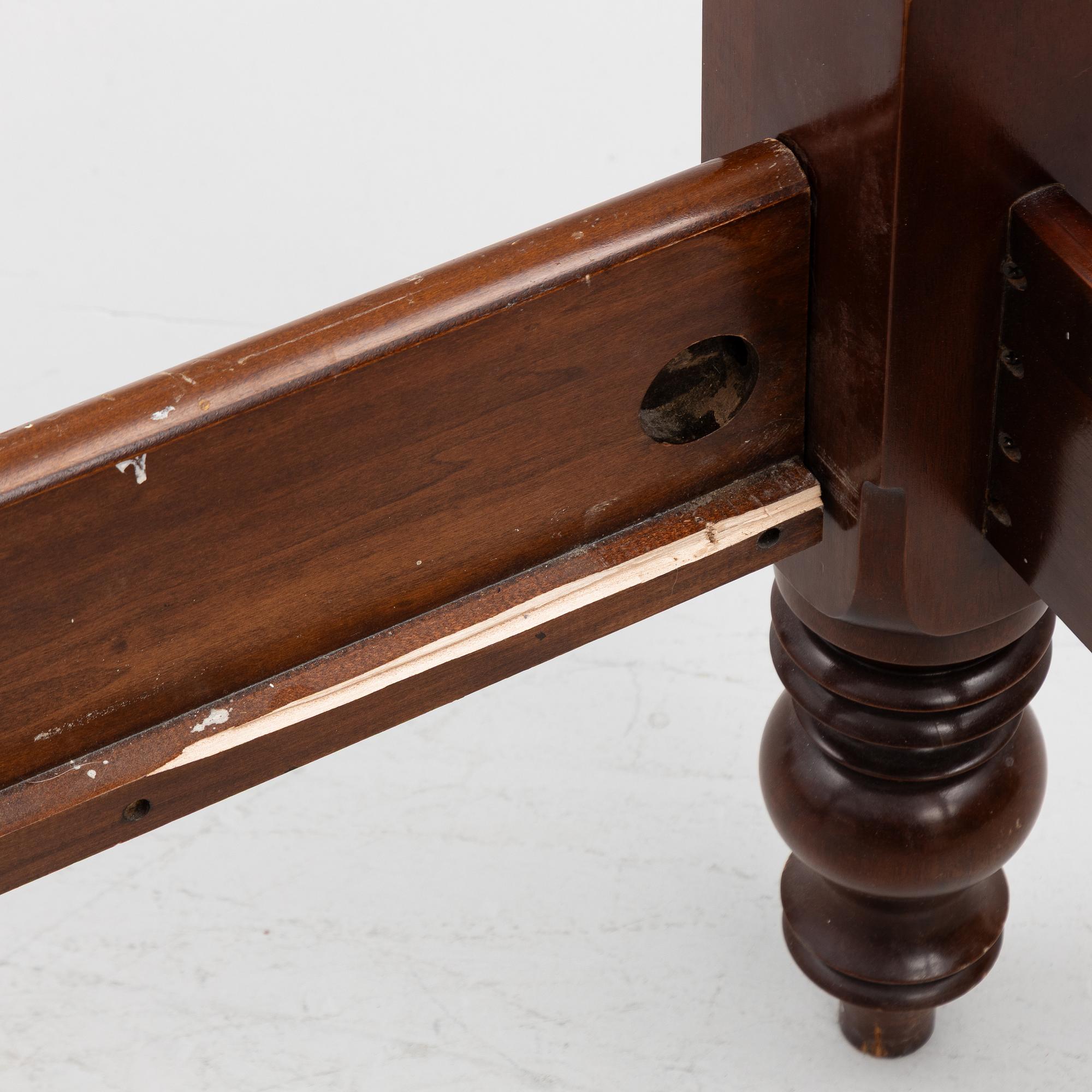 A 'Regency' bed frame, possibly Ralph Lauren, 2000s.