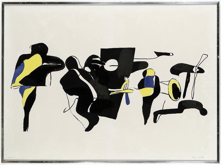 LAGE LINDELL, färgserigrafi, signerad och numrerad 92/135.