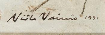 Niilo Vainio, olja på duk, signerad och daterad 1991.