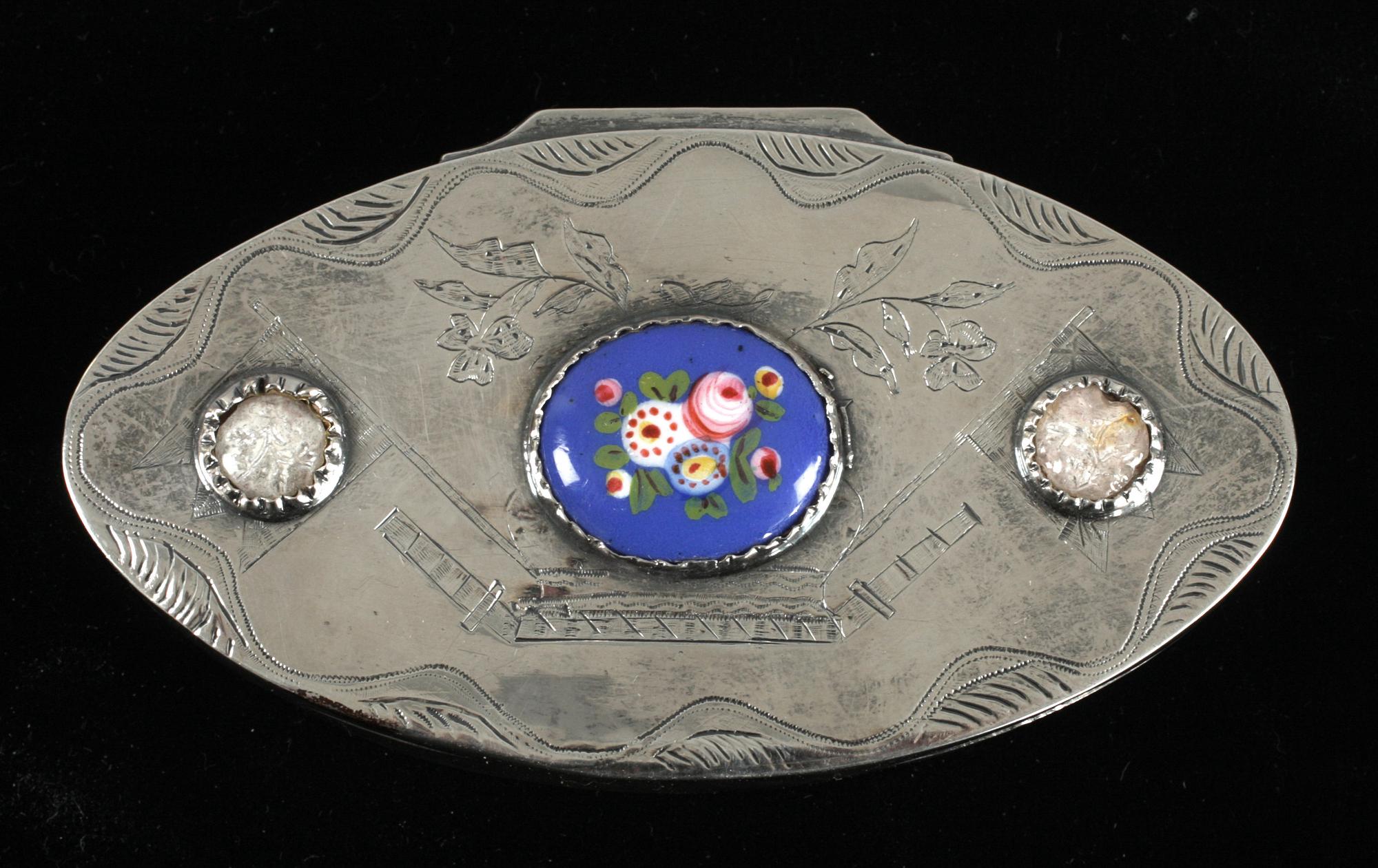 Dosa, silver, Erik Nordin, Sundsvall, 1843. 57,5g.