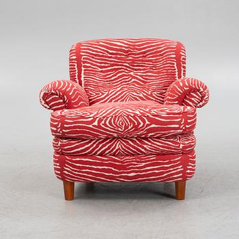 Josef Frank, a model 568 armchair, Firma Svenskt Tenn, Sweden.