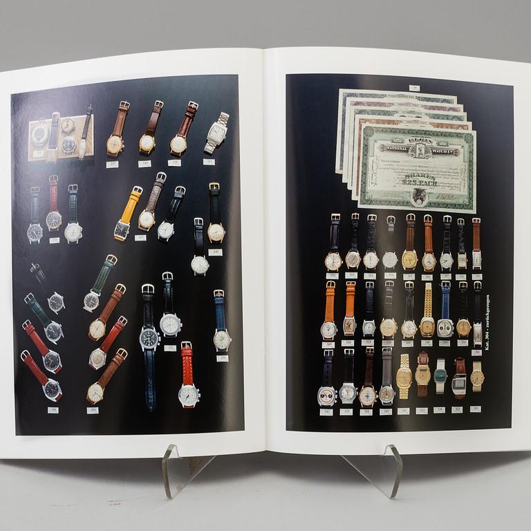 KLOCKLITTERATUR, 9 st, bl.a. Automatic-Armbanduhren aus der Schweiz: Uhren, die sich selber aufziehen.