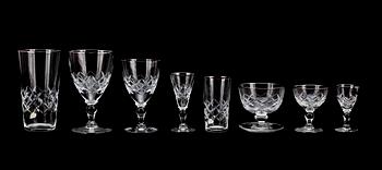 SERVIS, 89 delar, glas, Kosta Dekorationsindustri, 1900-tal.