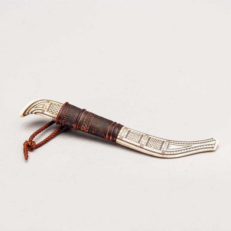 Sten-Åke Forsberg, samekniv, monogramsignerad, Kalix 1993.