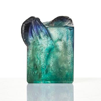 Gabriel Argy-Rousseau, a "Moth" pâte de cristal paperweight, model 23.28, France, ca 1923.