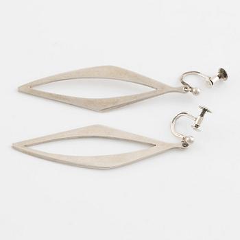 A pair of Birger Haglund silver earrings.