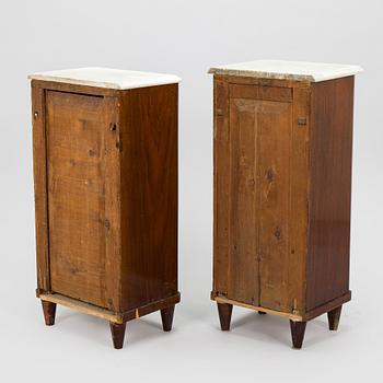 Two bedside tables, early 20th century.