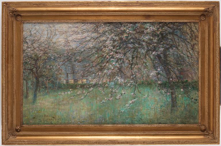 Julia Beck, JULIA BECK, oil on canvas, signed Julia Beck and dated Normandie Mai – 1913.