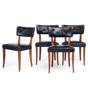 273. Axel Einar Hjorth, a set of four chairs, model "Sonja", Nordiska Kompaniet 1930s.