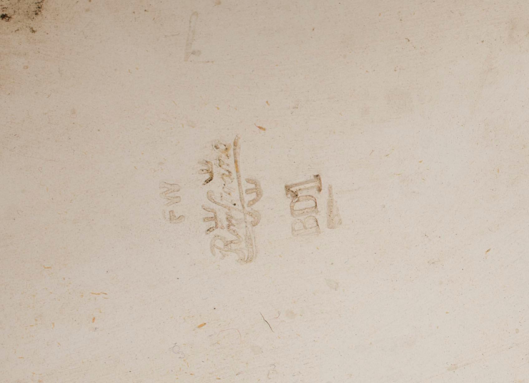 PIEDESTAL, flintgods, jugend, Rörstrand tidigt 1900-talet.