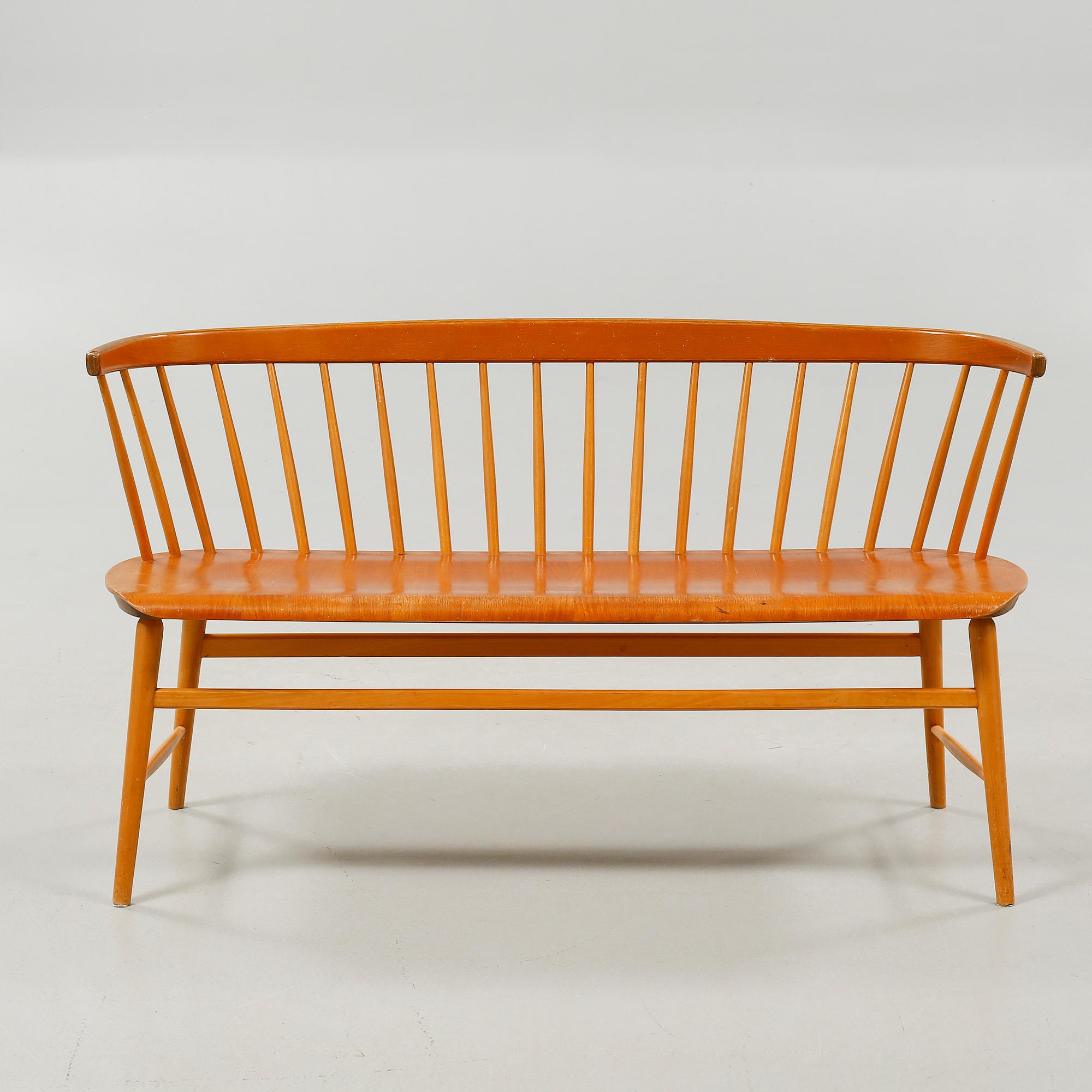 PINNSOFFA/SOFFA, "Florett", Bröderna Wigells stolfabrik AB, omkring 1900-talets mitt.