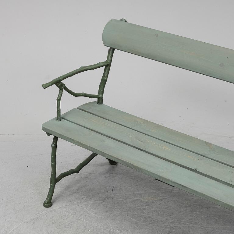 TRÄDGÅRDSSOFFA, Bolinders verkstäder, Stockholm, omkring 1900.