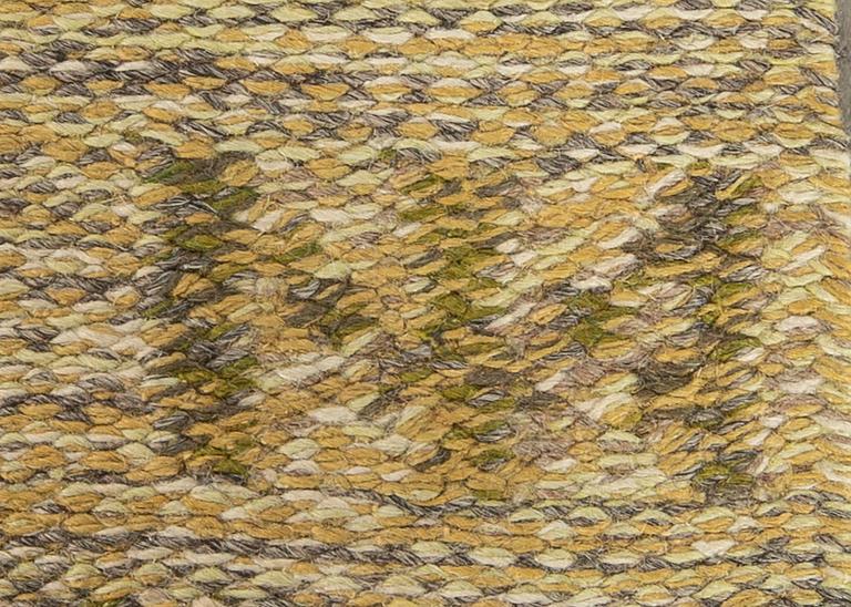 A Scandinanvian flat weave carpet ca 242 x 120 cm.
