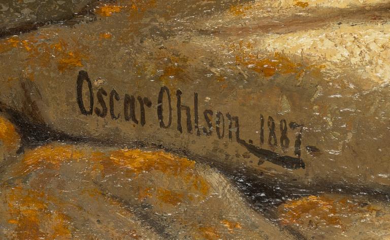 Oscar Ohlson, "Vue över Marstrands fästning".