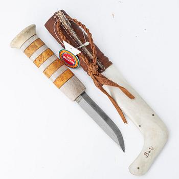 Bengt Olaf Unga, half-horn knife, signed.