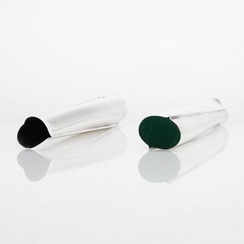 Tapio Wirkkala, Two sterling silver vases, 'TW 36', Kultakeskus Hämeenlinna, 1959.
