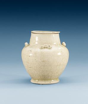 A qingbai jar with cover, Song dynasty (960-1279).