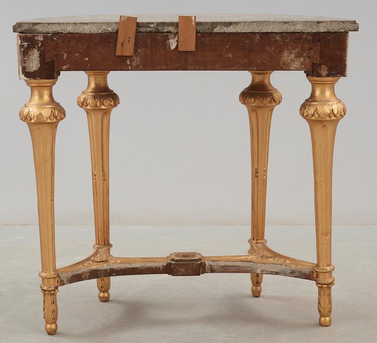 KONSOLBORD. Gustavianskt stockholmsarbete, 1700-talets slut.