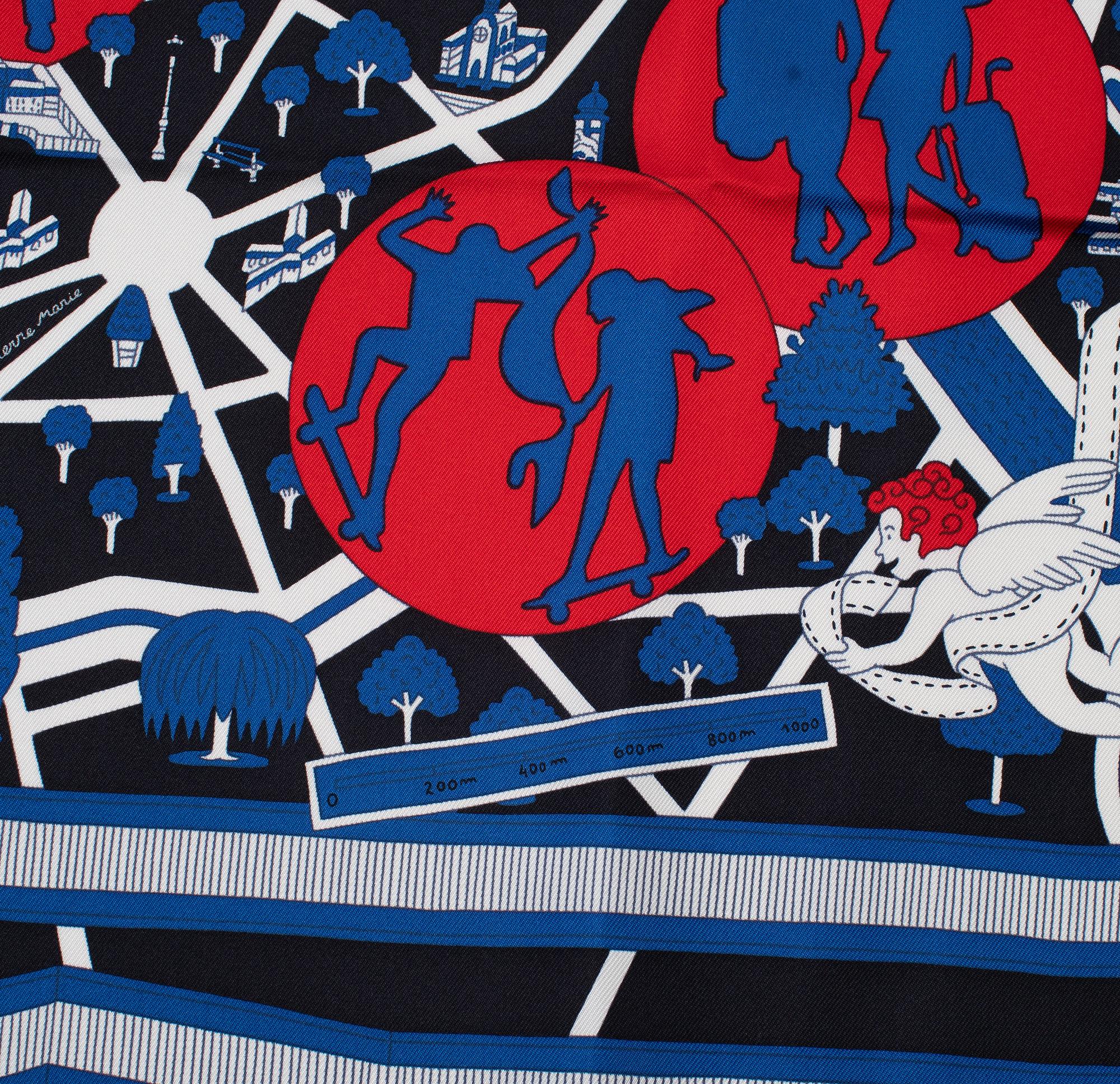Hermès, scarf, "Les Nouveaux Amoureux de Paris".