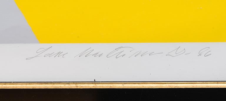 LASSE MARTTINEN, serigrafi, signerad och daterad -86.