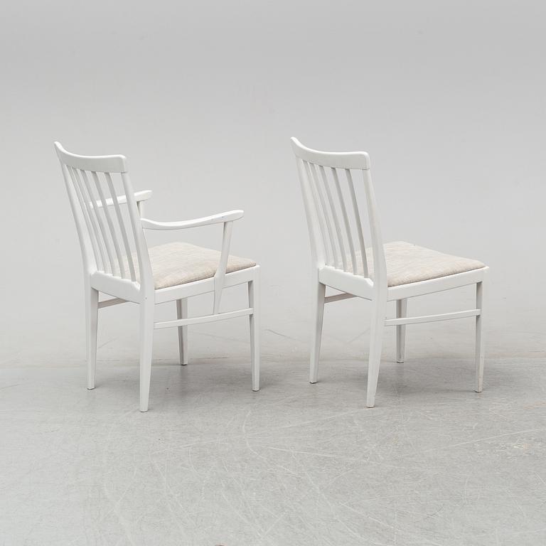 Carl Malmsten, a dining table and a set of six chairs, 'Herrgården' for Bodafors.