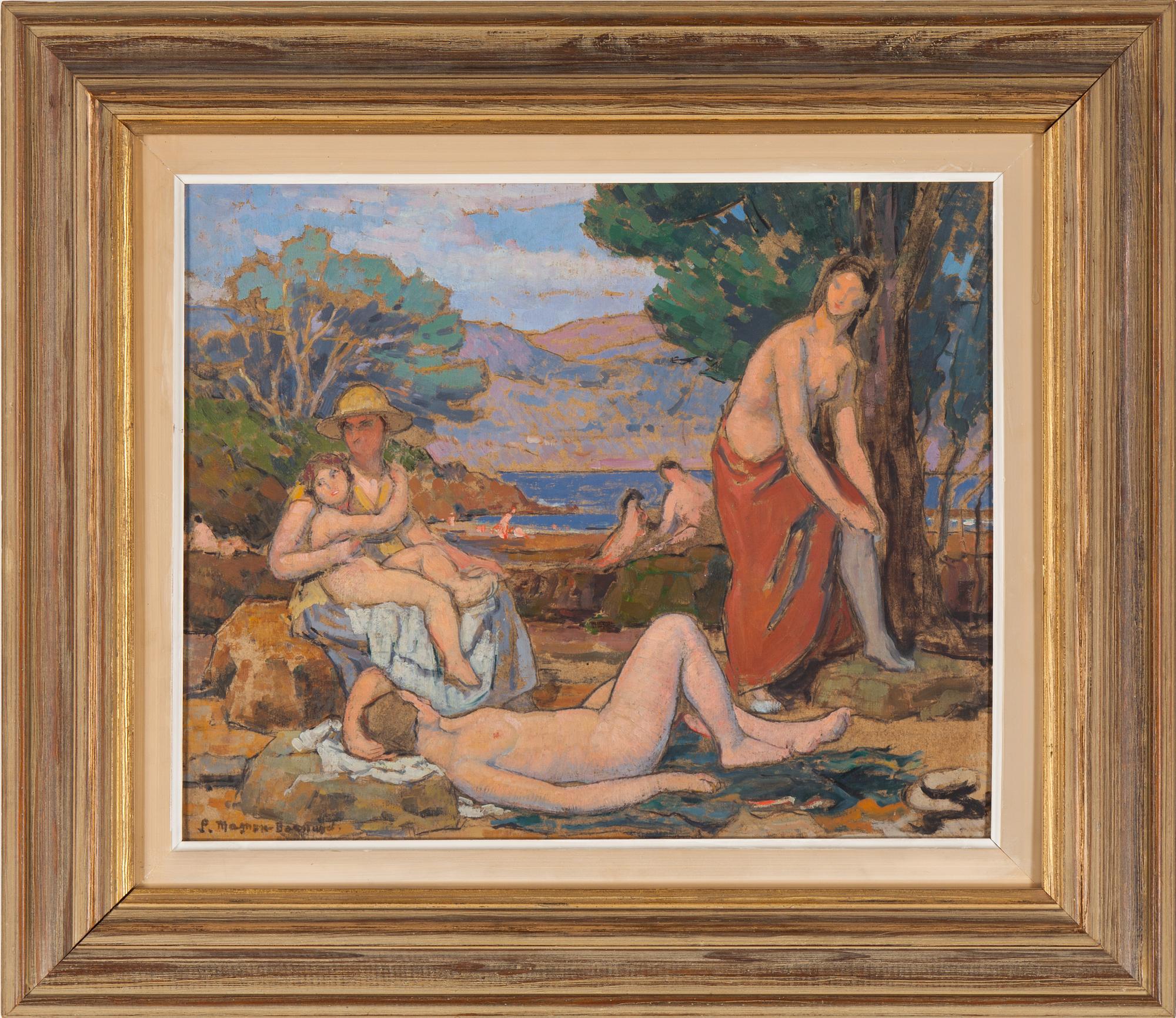 PIERRE MAGNAN-BERNARD, pannå, signerad S. Magnan-Bernard.