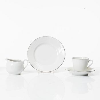 Louise Adelborg, a 50-piece porcelain 'Capitol'/'Swedish Grace' dinner service, Rörstrand, Sweden, 1950's/60's.
