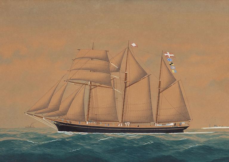 H Torkildsen, Three-masted barquentine "Nanna".