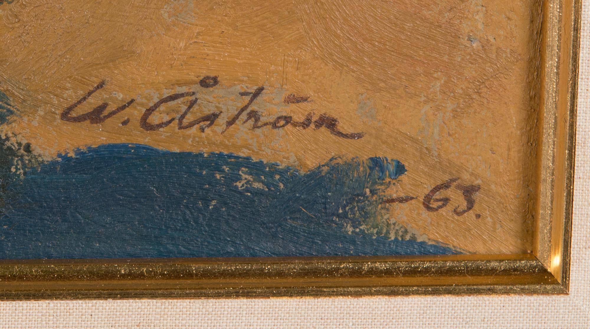 WERNER ÅSTRÖM, olja på pannå, signerad och daterad -63.