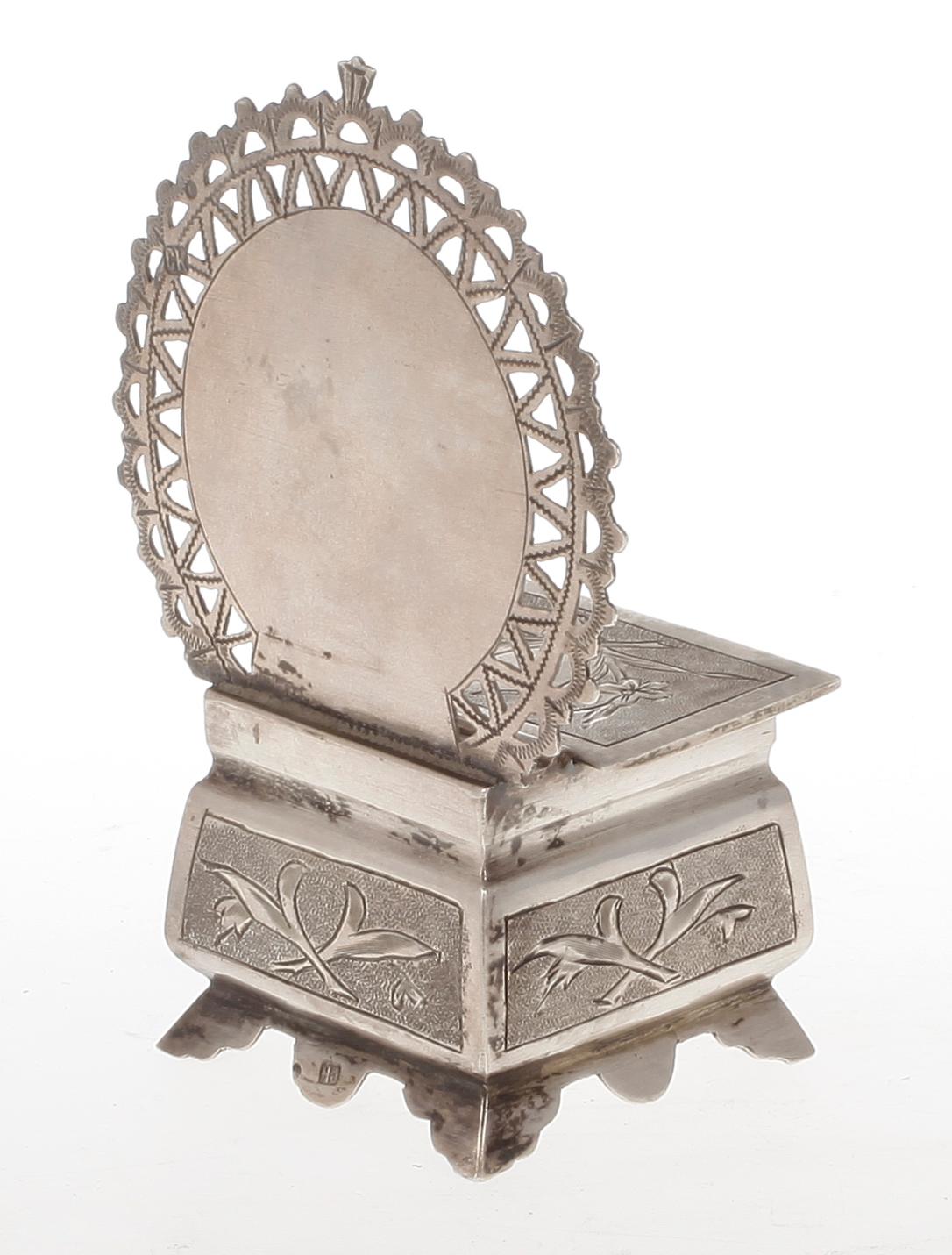 SALTKAR, silver, Ryssland omkring sekelskiftet 1900. Vikt ca 62 gram.