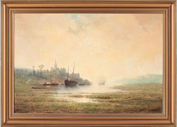 LOUIS MENNET, olja på duk, sign L. Mennet.