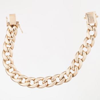 ARMLÄNK, 14K guld, finska kontrollstämplar. Vikt 19,1 g.