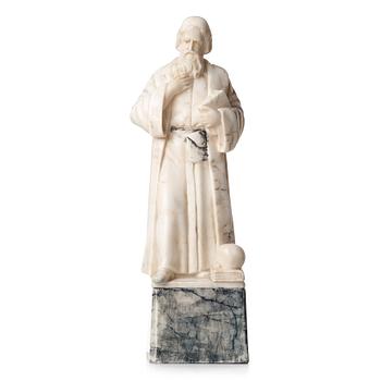 531. UNKNOWN ARTIST 19/20TH CENTURY,sculpture, alabaster, unsigned, helght 51.5 cm.