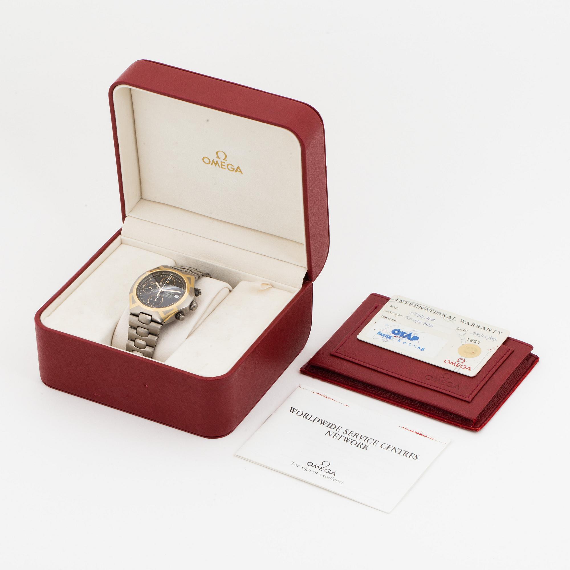 OMEGA, Titane, chronometer, chronograph, wristwatch, 41,5 mm.