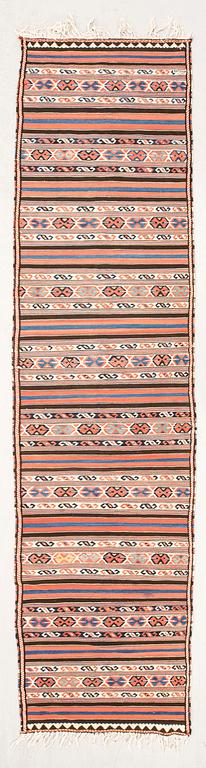 An old Azerbajdzjan runner, ca 395 x 100 cm.